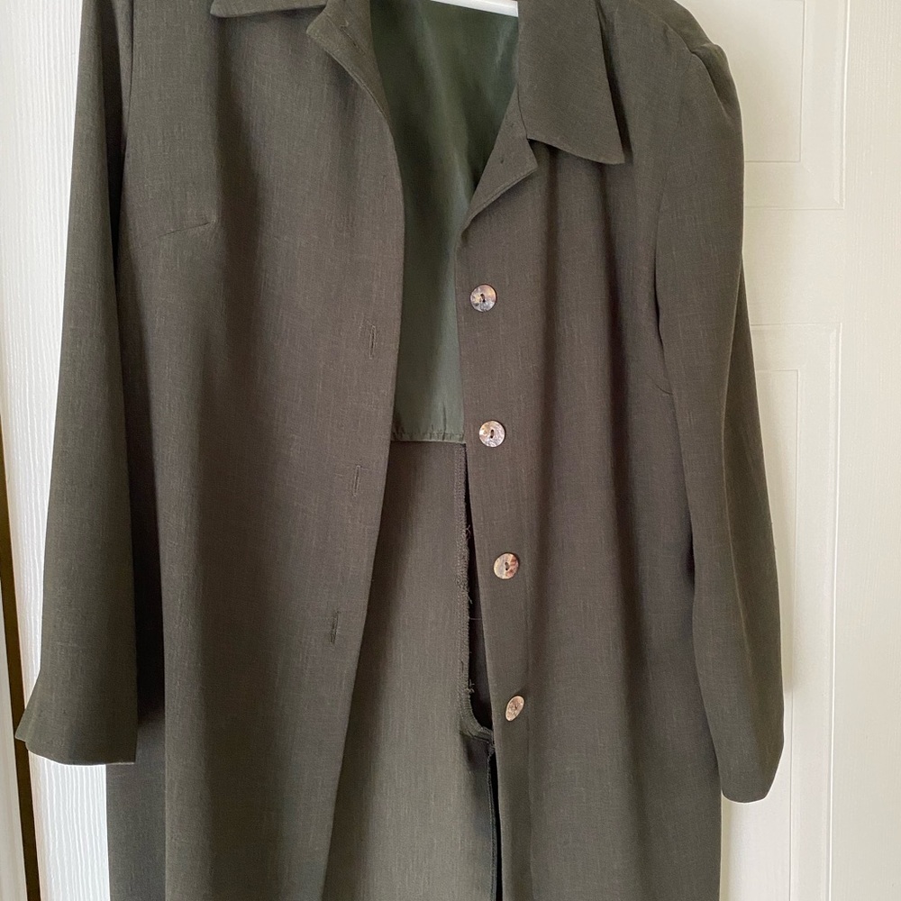 Ficelle Light Green and Legacy Dark Green Long Sleeve Jackets.